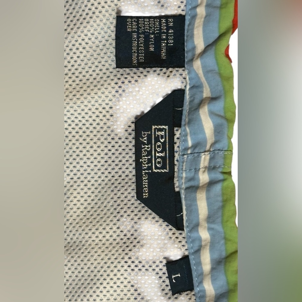 Polo by Ralph Lauren Multicolor Striped swimming trunks, size L. - Picture 4 of 14